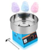 Cotton Candy Machine Commercial, 1000W Electric Candy Floss Maker, Easy Use with 15 inch Stainless Steel Bowl and Sugar Scoop, Makes Hard Candy for Home Kids Birthday, Family Party, Blue